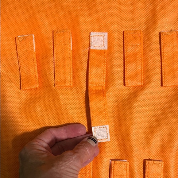 Orange and Pink Hanging Organizer - Picture 3 of 4